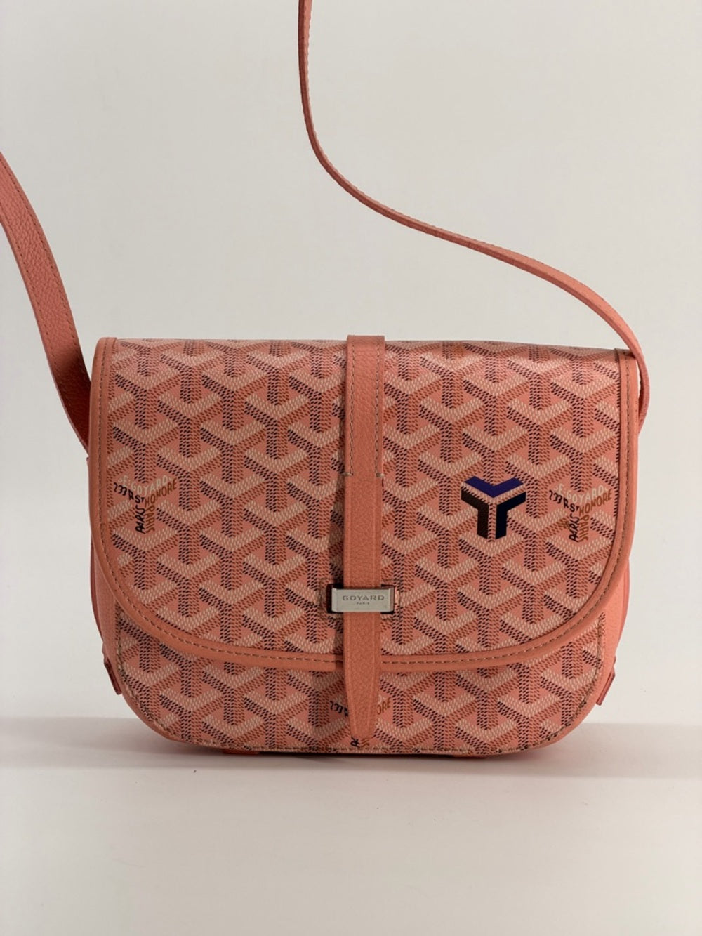 Goyard Goyardine Belvedere II PM Messenger Bag Pink