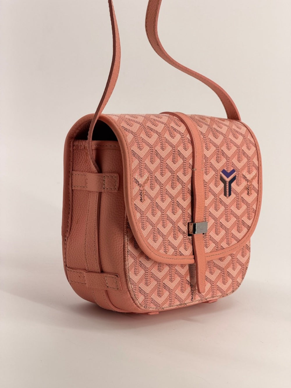 Goyard Goyardine Belvedere II PM Messenger Bag Pink