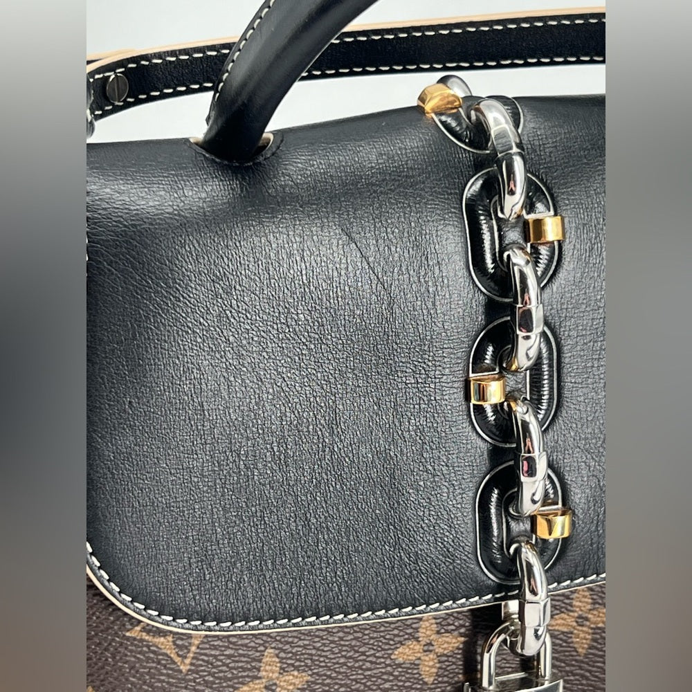 Louis Vuitton Chain PM in Noir Black Monogram Canvas Shoulder Bag