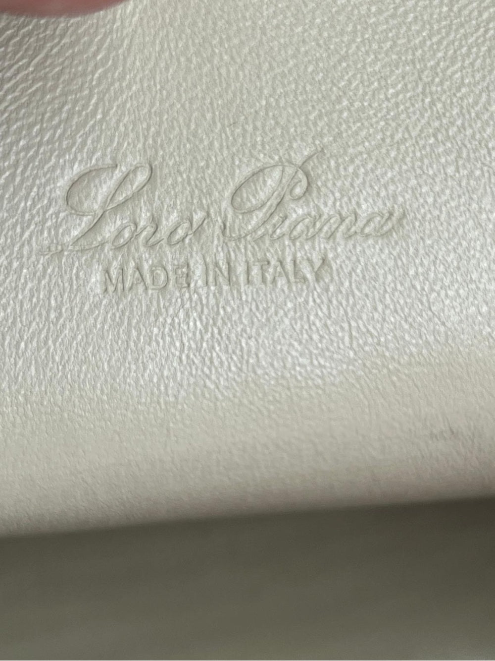 Loro Piana Calfskin L19 Extra Pocket Pouch Candoglia Marble Bag