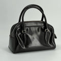 Miu Miu Mini Boston Brown Leather Handbag