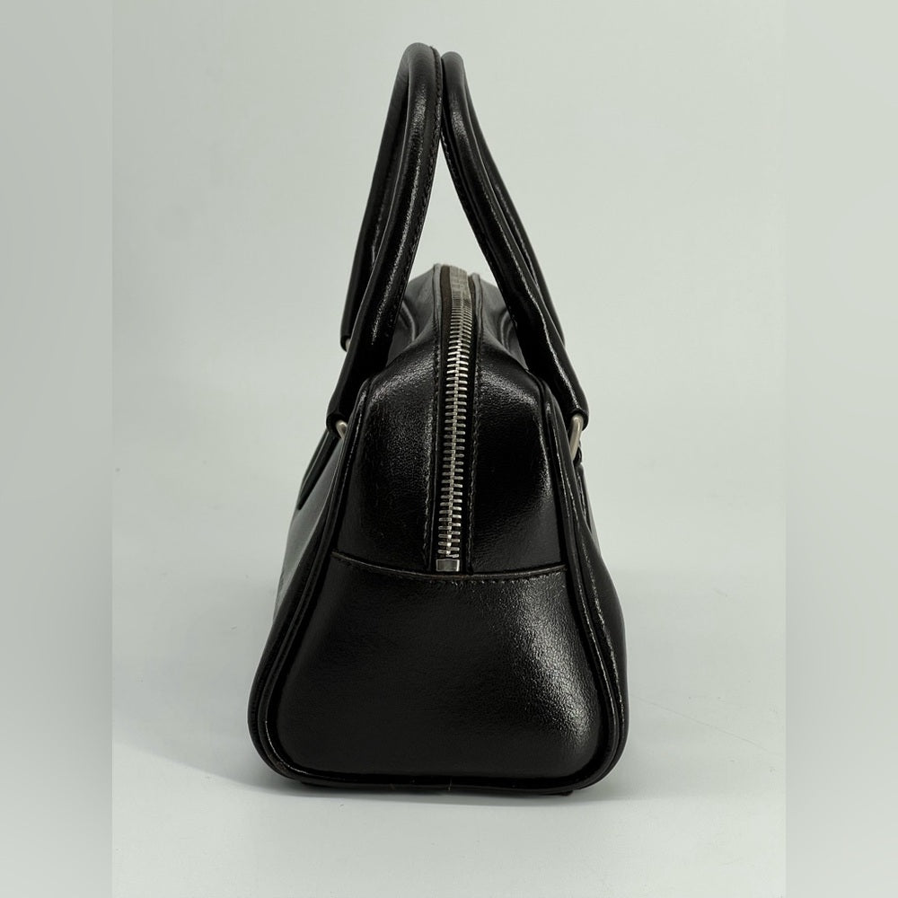 Miu Miu Mini Boston Brown Leather Handbag