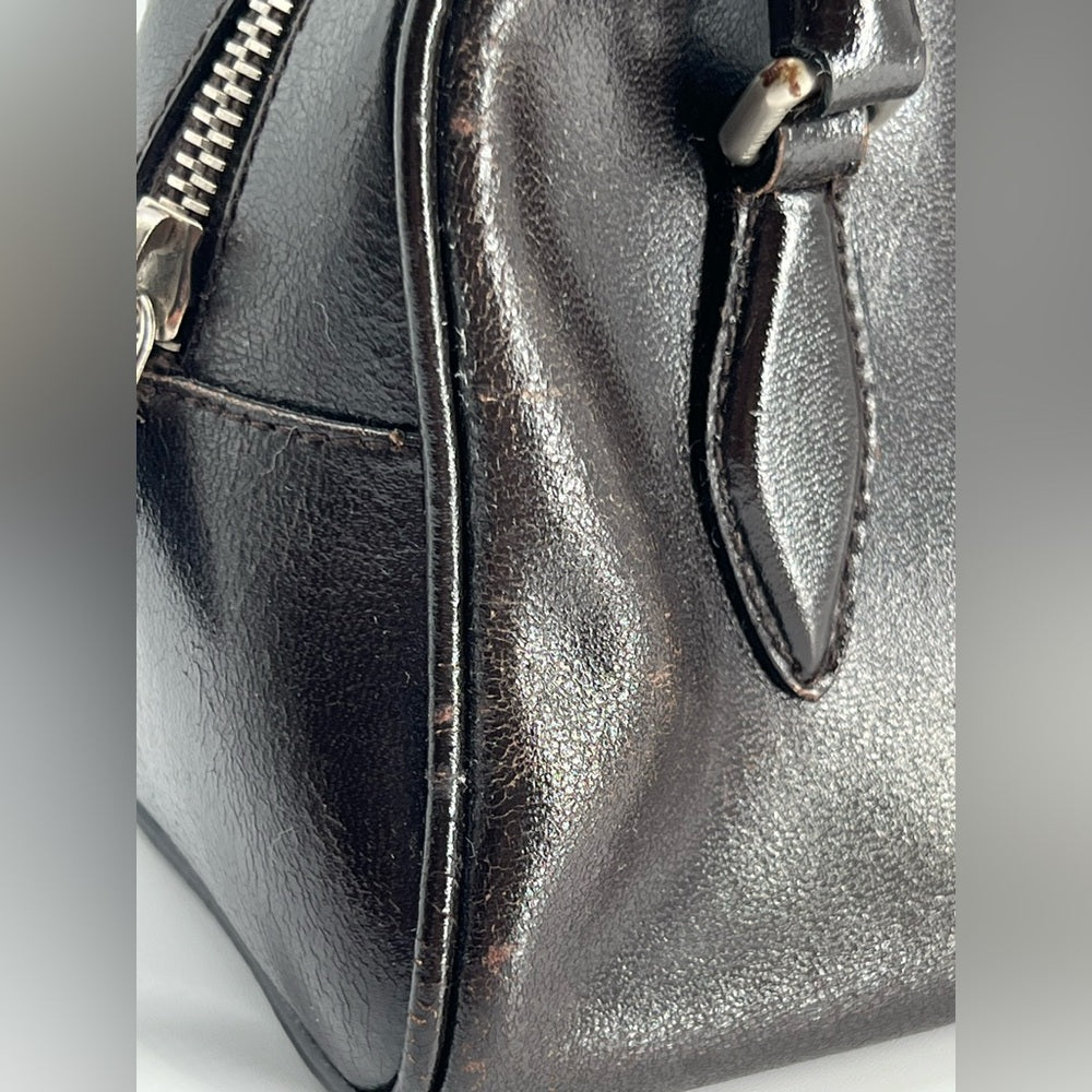 Miu Miu Mini Boston Brown Leather Handbag