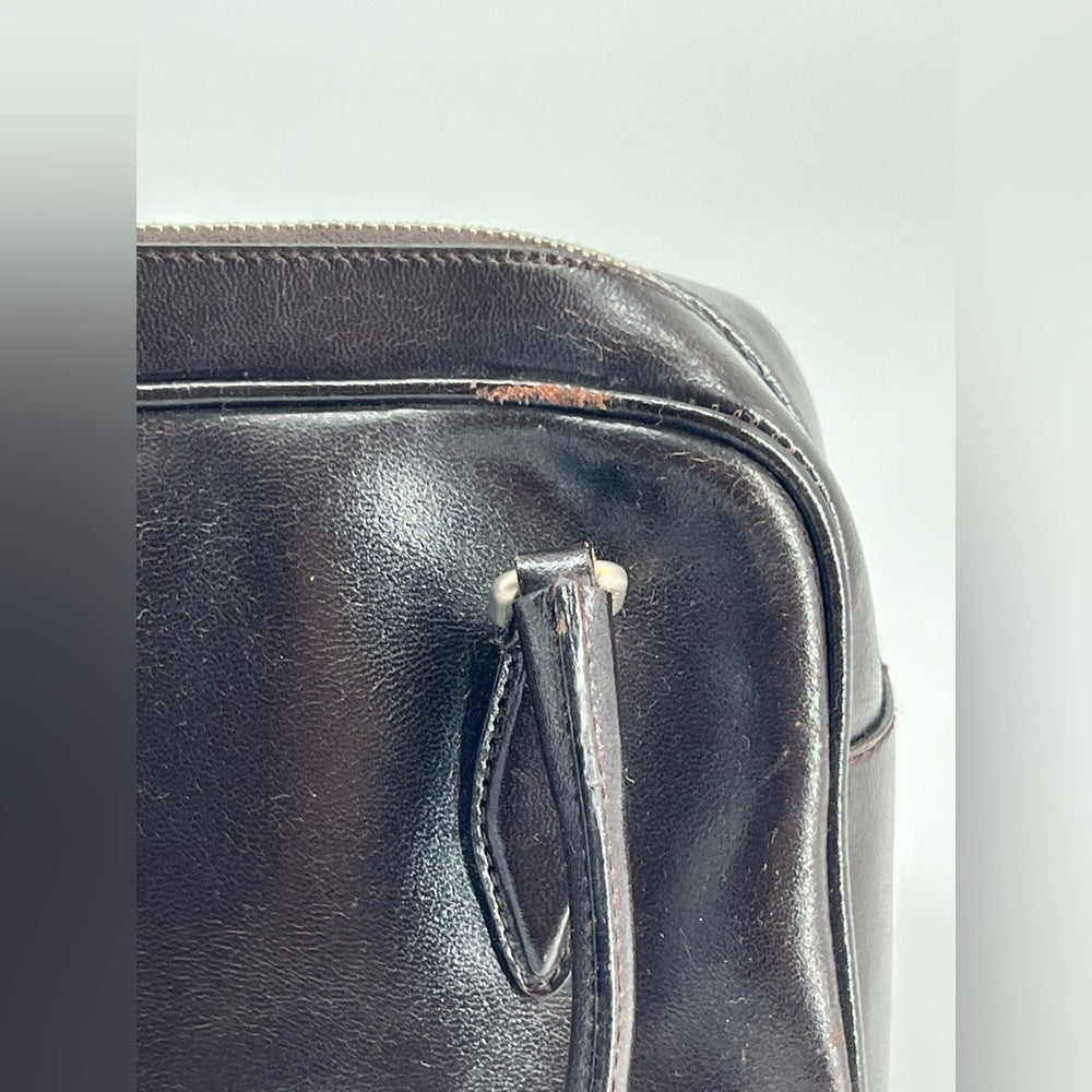 Miu Miu Mini Boston Brown Leather Handbag