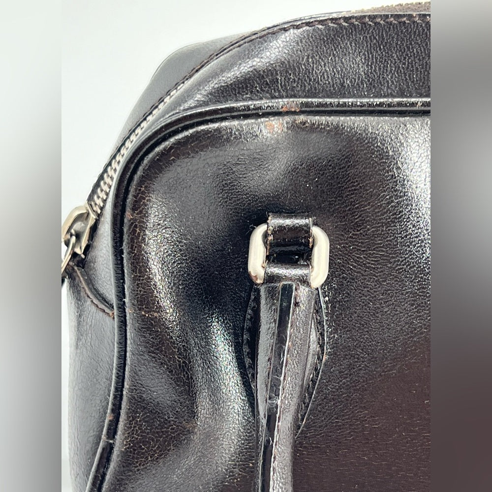 Miu Miu Mini Boston Brown Leather Handbag