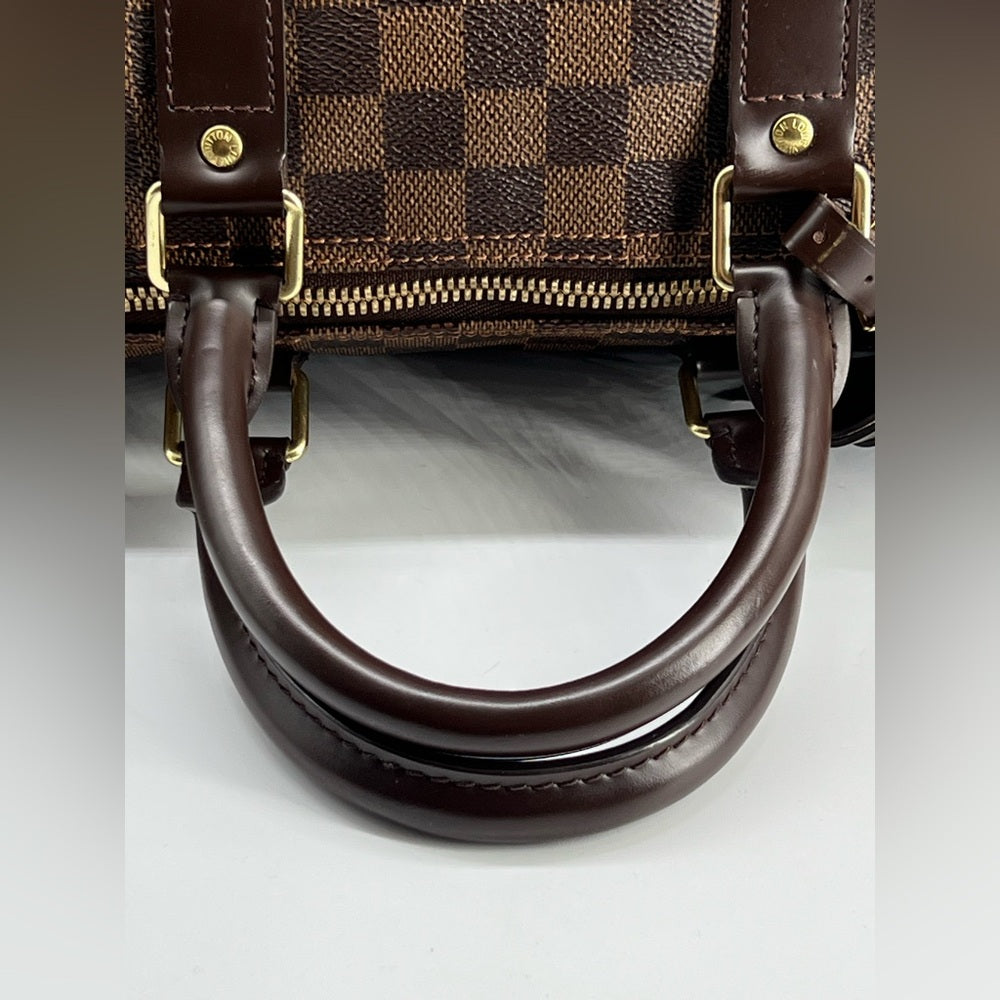 Louis Vuitton Keepall Bandouliere 45 In Damier Ebene Canvas Duffel Bag