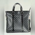 Louis Vuitton Tadao Damier Graphite Black Canvas Tote Bag