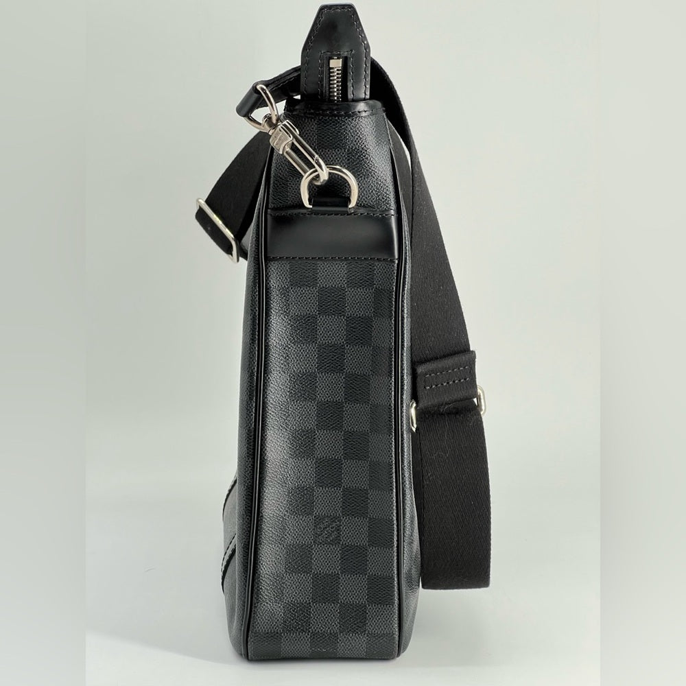 Louis Vuitton Tadao Damier Graphite Black Canvas Tote Bag