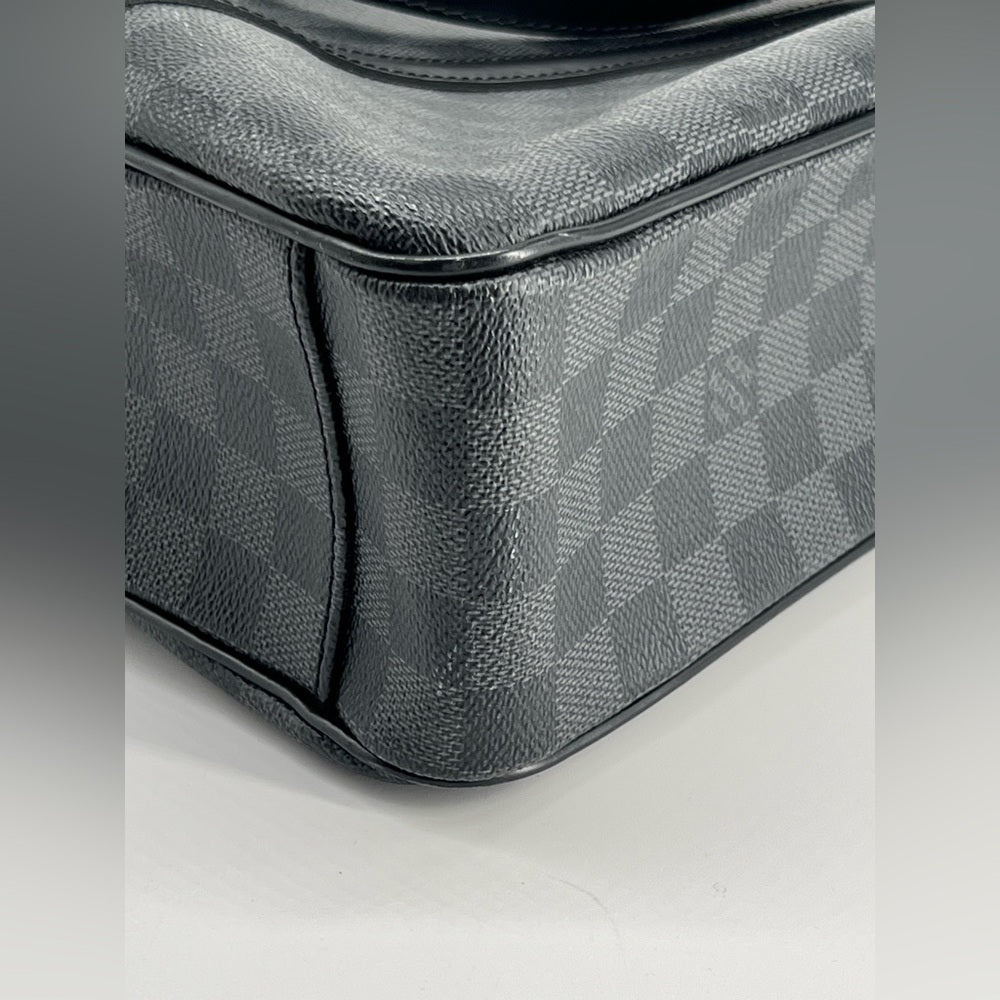Louis Vuitton Tadao Damier Graphite Black Canvas Tote Bag