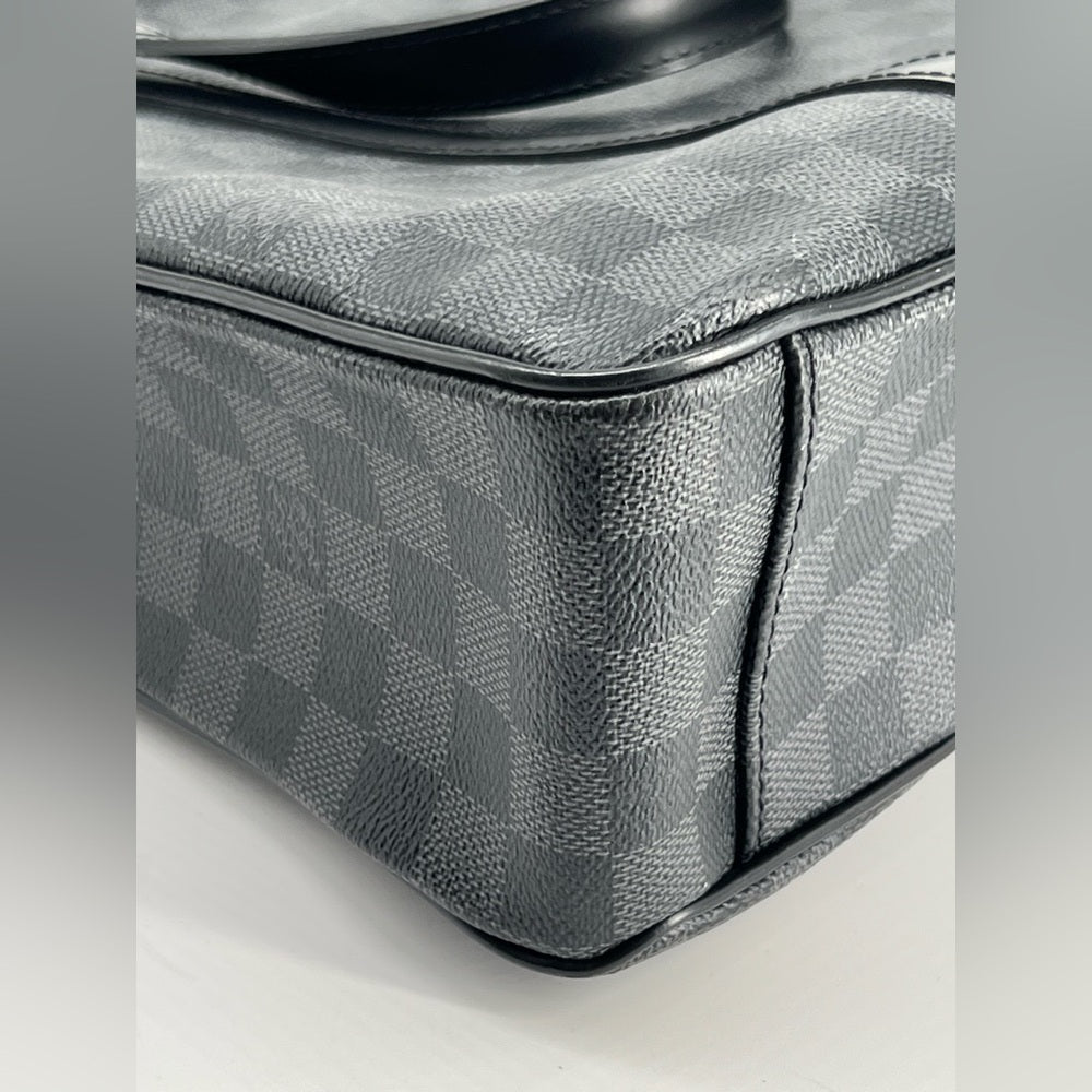 Louis Vuitton Tadao Damier Graphite Black Canvas Tote Bag