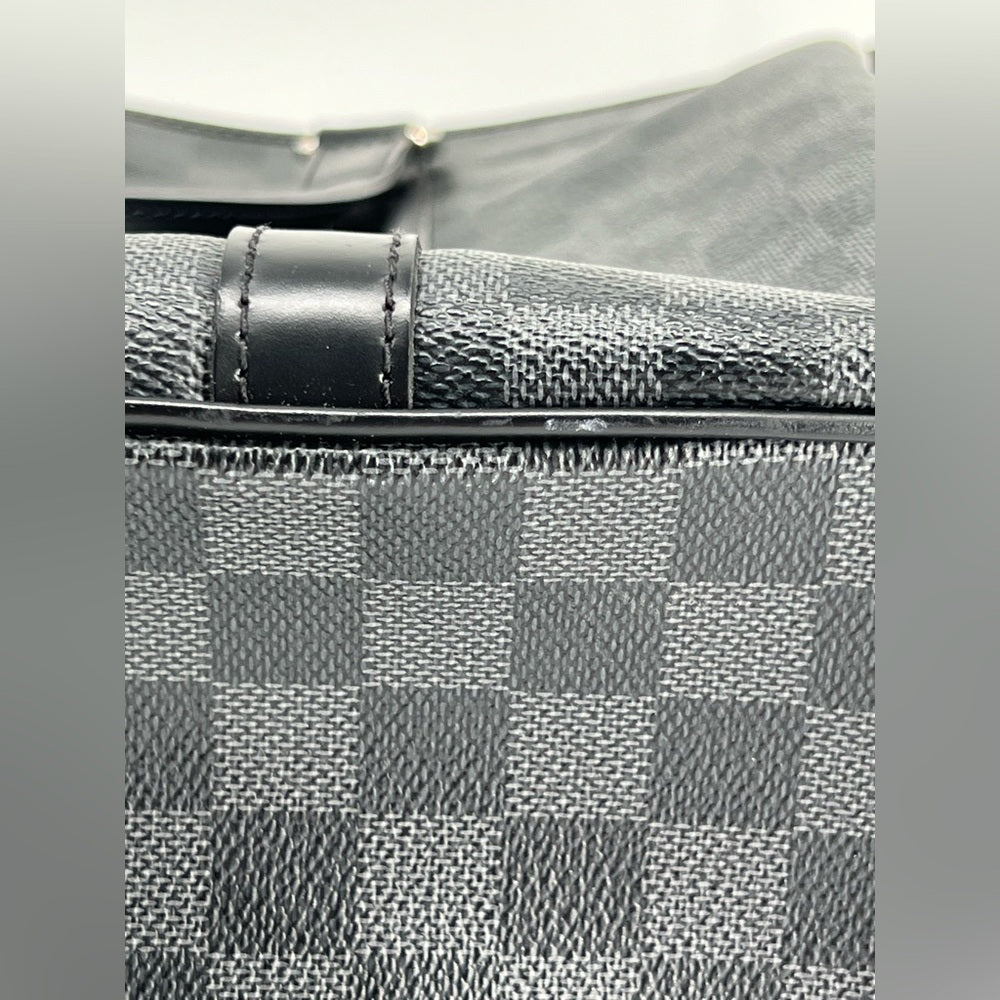 Louis Vuitton Tadao Damier Graphite Black Canvas Tote Bag