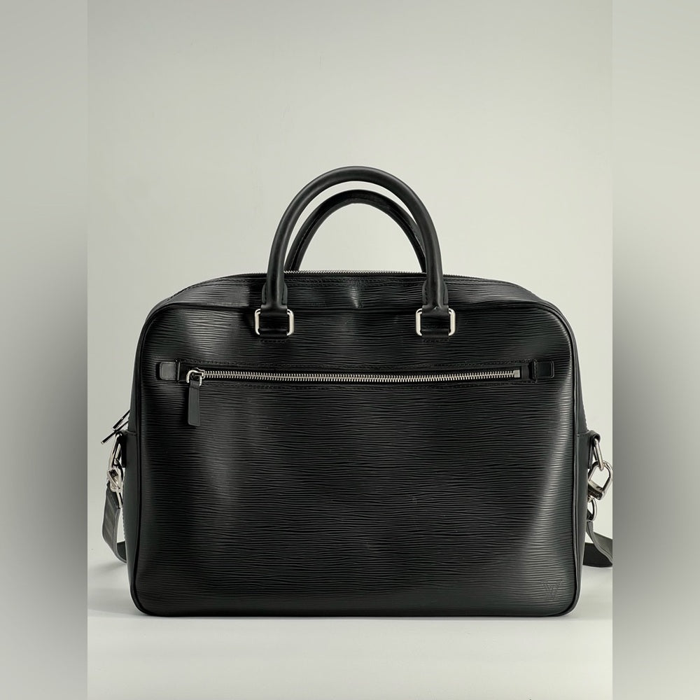LOUIS VUITTON Porte-Documents Black Epi Leather Bag