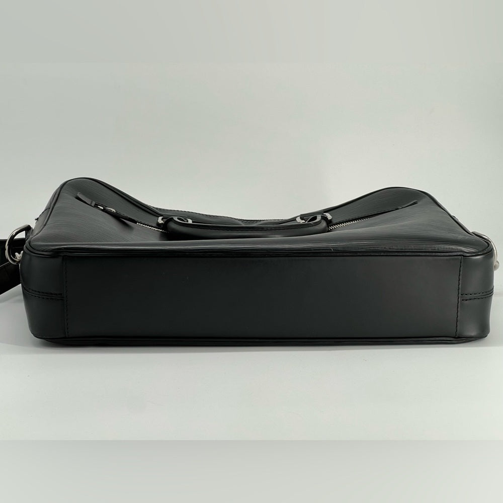 LOUIS VUITTON Porte-Documents Black Epi Leather Bag