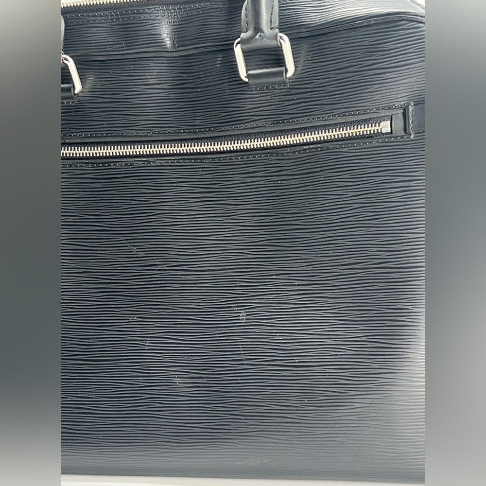 LOUIS VUITTON Porte-Documents Black Epi Leather Bag