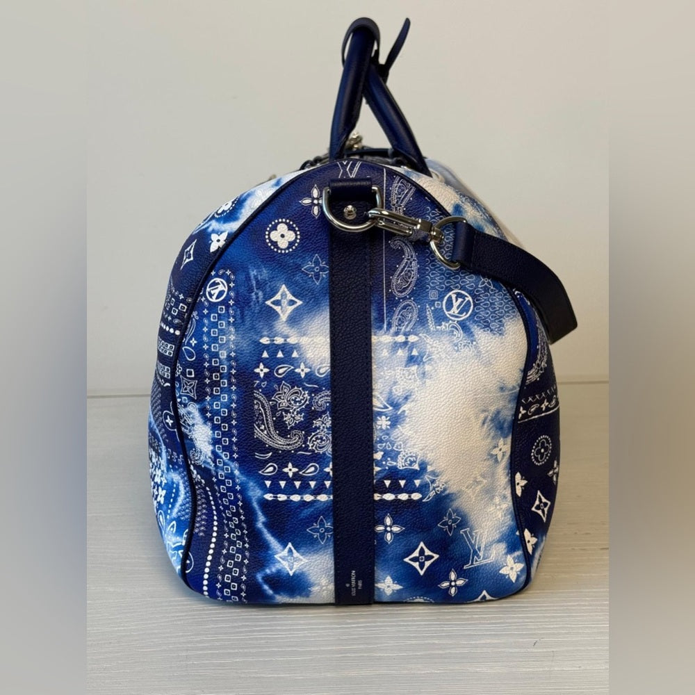 Louis Vuitton Keepall Bandouliere 50 Bandana Limited Edition Duffel Bag