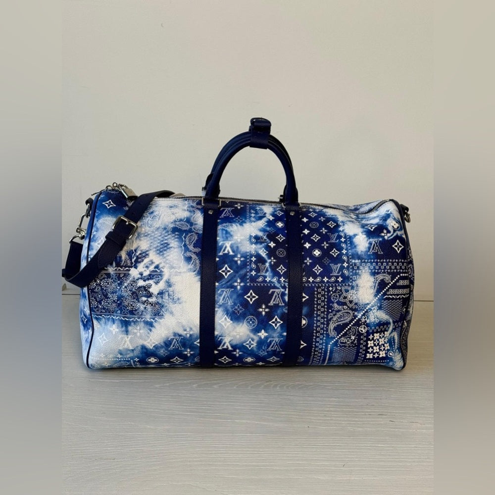 Louis Vuitton Keepall Bandouliere 50 Bandana Limited Edition Duffel Bag