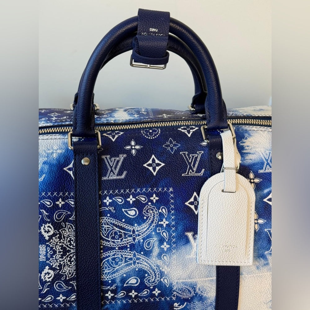 Louis Vuitton Keepall Bandouliere 50 Bandana Limited Edition Duffel Bag
