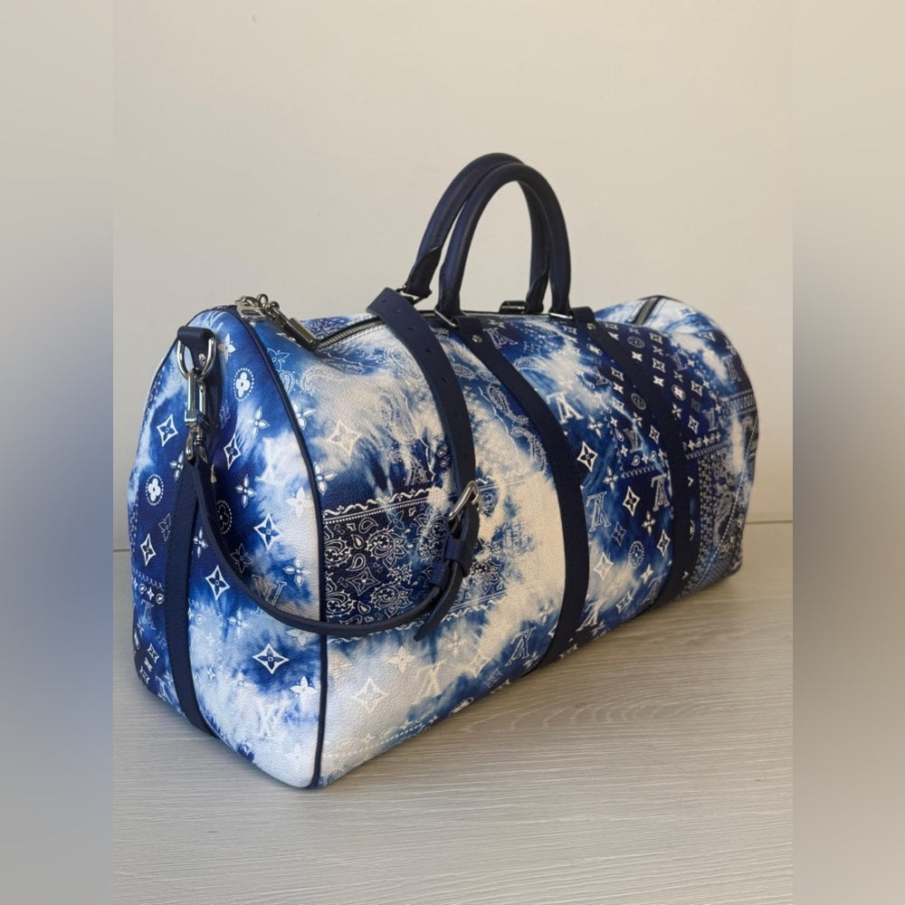 Louis Vuitton Keepall Bandouliere 50 Bandana Limited Edition Duffel Bag
