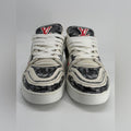 Louis Vuitton Trainer White Black Red Leather Men's Sneakers