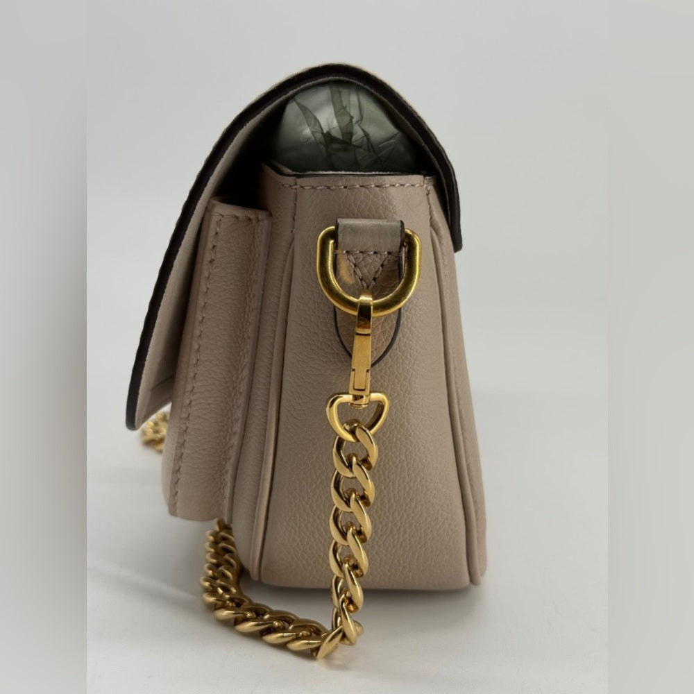 Louis Vuitton Lockme Tender Beige Leather Shoulder Bag