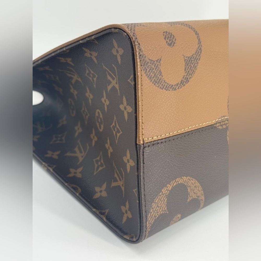 Louis Vuitton On The Go MM Reverse Monogram Tote Bag