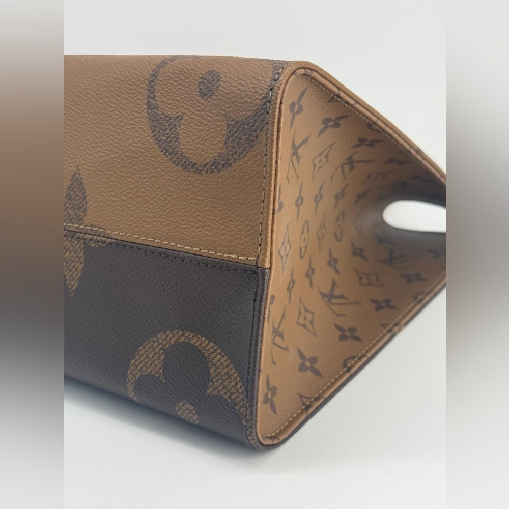 Louis Vuitton On The Go MM Reverse Monogram Tote Bag