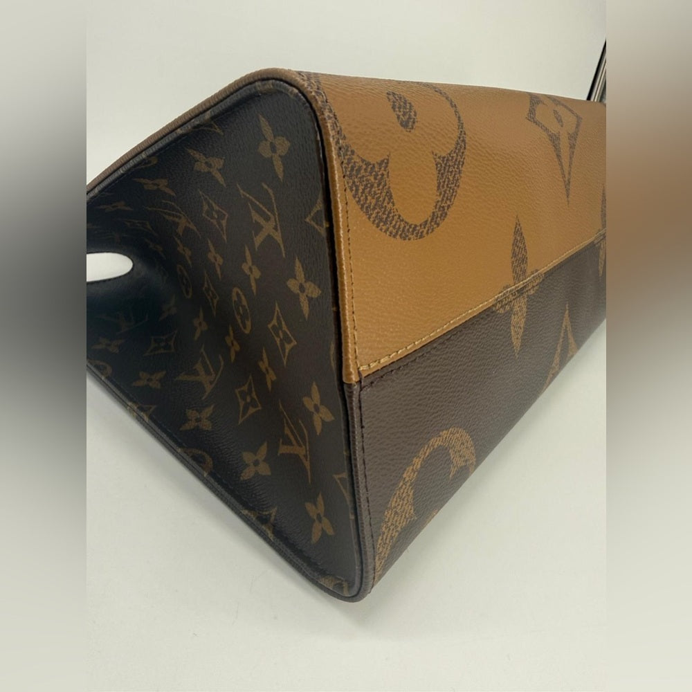 Louis Vuitton On The Go MM Reverse Monogram Tote Bag