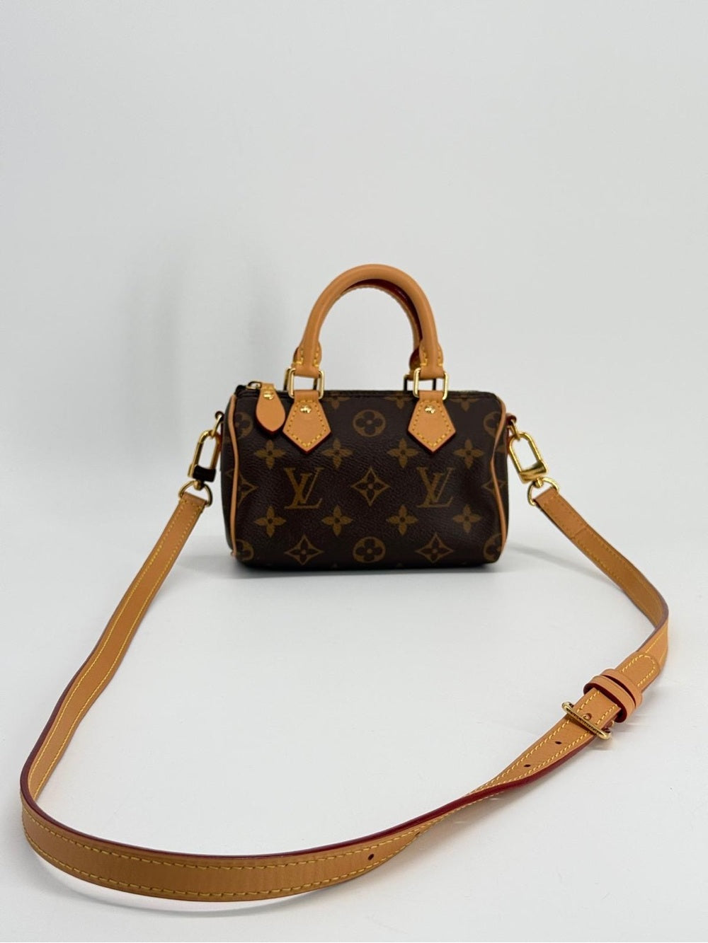 Louis Vuitton Monogram Nano Speedy Bandoulier Mini Shoulder Bag