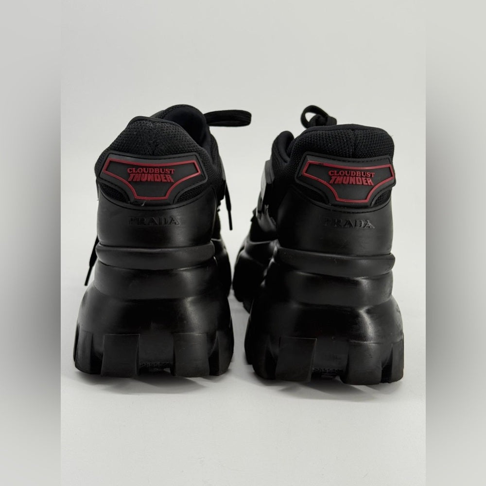 Prada Cloudbust Thunder Sneaker in Black US 7.5