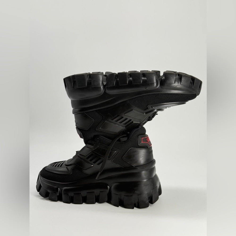Prada Cloudbust Thunder Sneaker in Black US 7.5