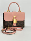 Louis Vuitton Locky BB in Monogram Canvas and Rose Poudre Pink Handbag