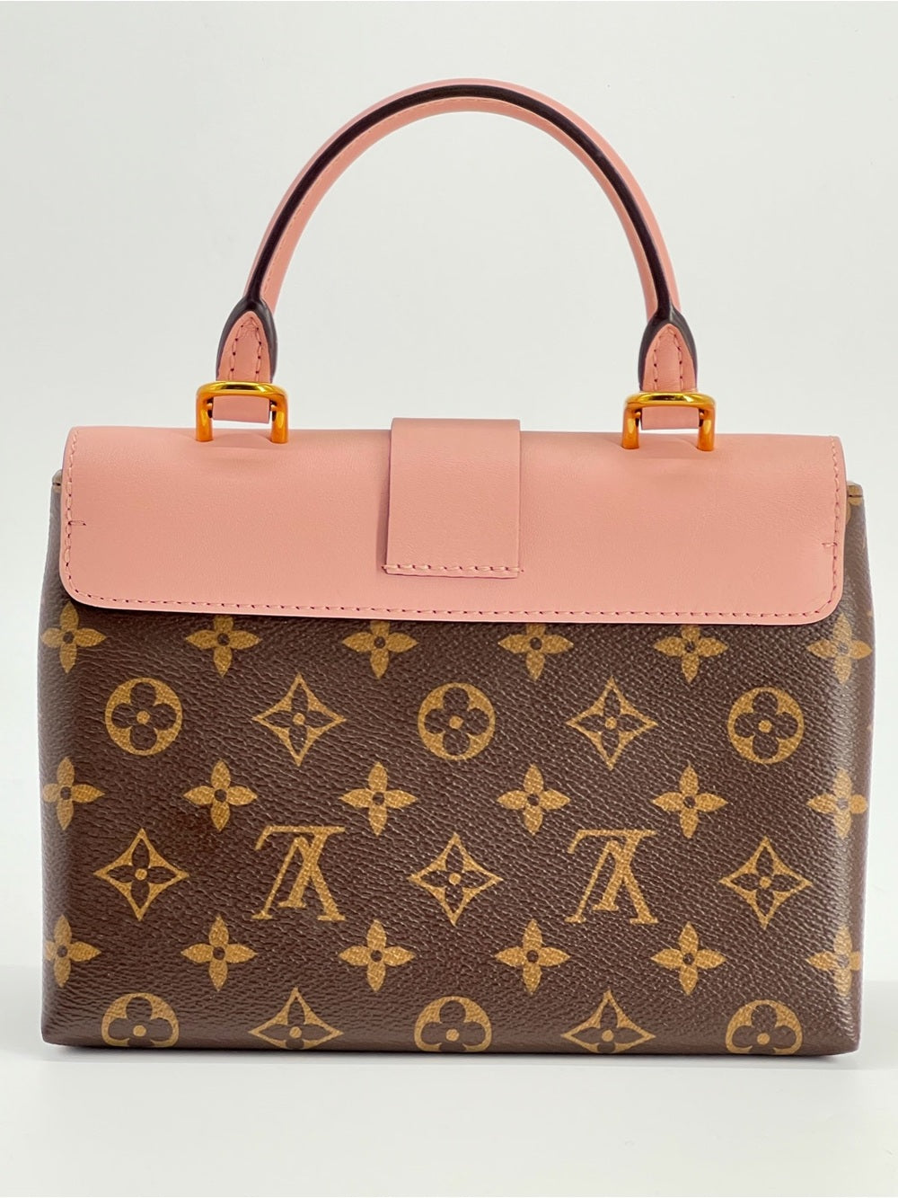 Louis Vuitton Locky BB in Monogram Canvas and Rose Poudre Pink Handbag