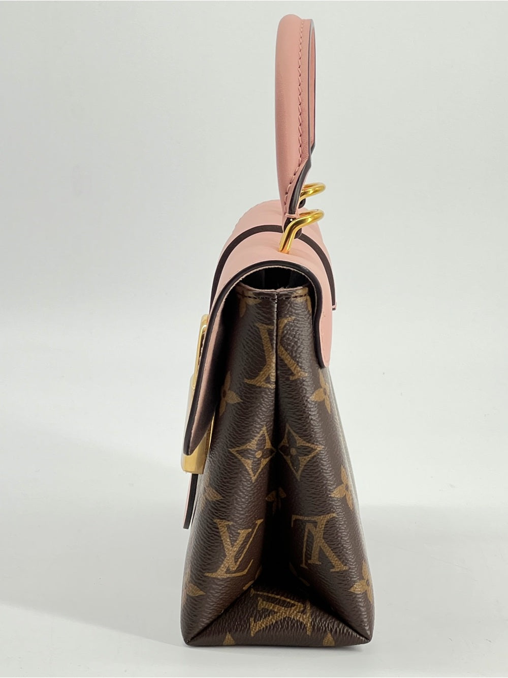 Louis Vuitton Locky BB in Monogram Canvas and Rose Poudre Pink Handbag