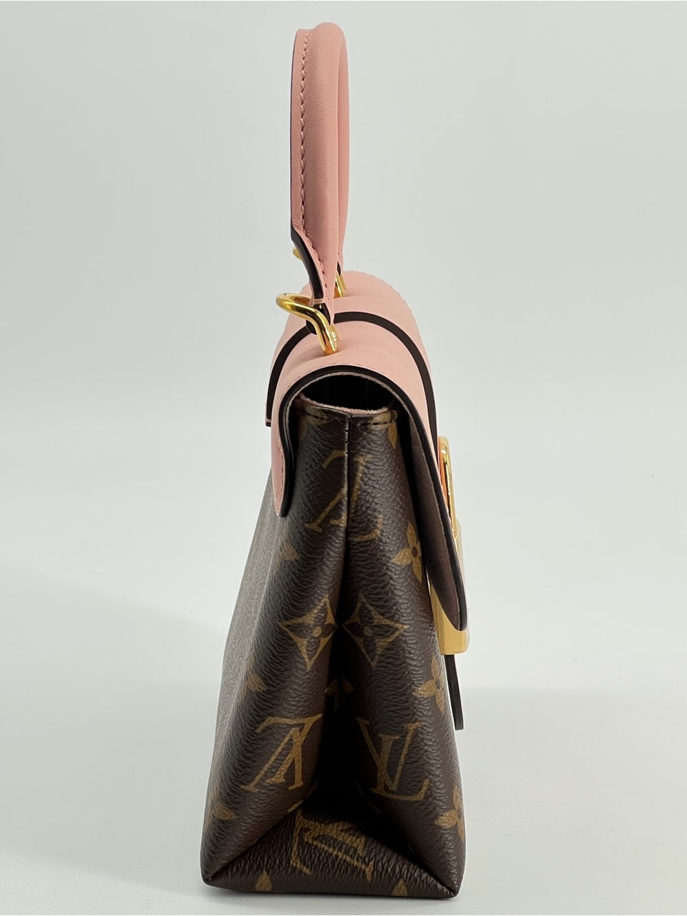Louis Vuitton Locky BB in Monogram Canvas and Rose Poudre Pink Handbag