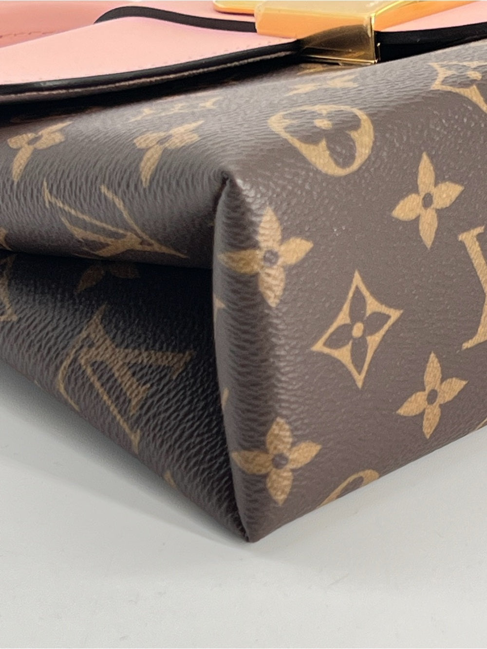 Louis Vuitton Locky BB in Monogram Canvas and Rose Poudre Pink Handbag