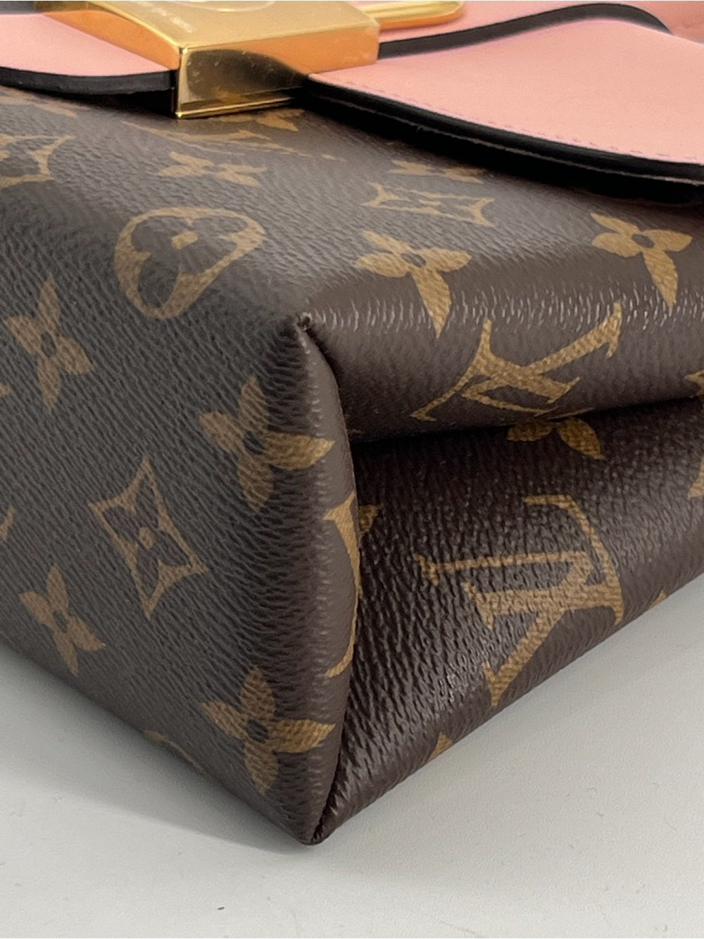 Louis Vuitton Locky BB in Monogram Canvas and Rose Poudre Pink Handbag