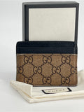 Gucci Kingsnake GG Supreme Brown Canvas Card Holder