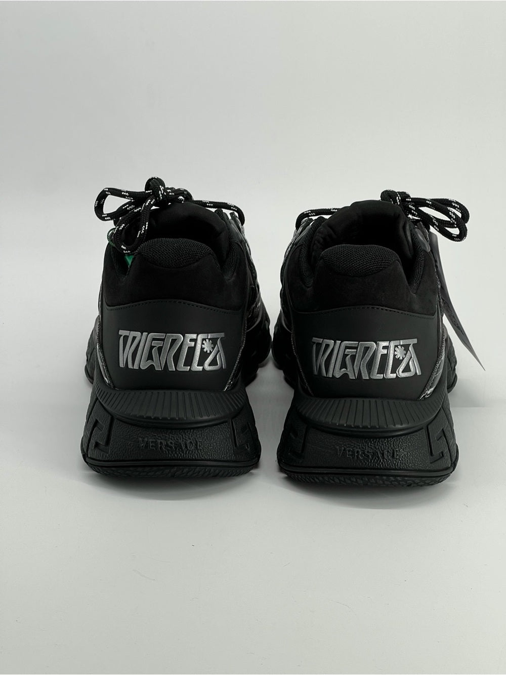 Versace Trigreca Black Silver Man’s Sneakers Size EU 44.5