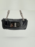 Chanel Mademoiselle Small Black Leather Lock Flap Bag