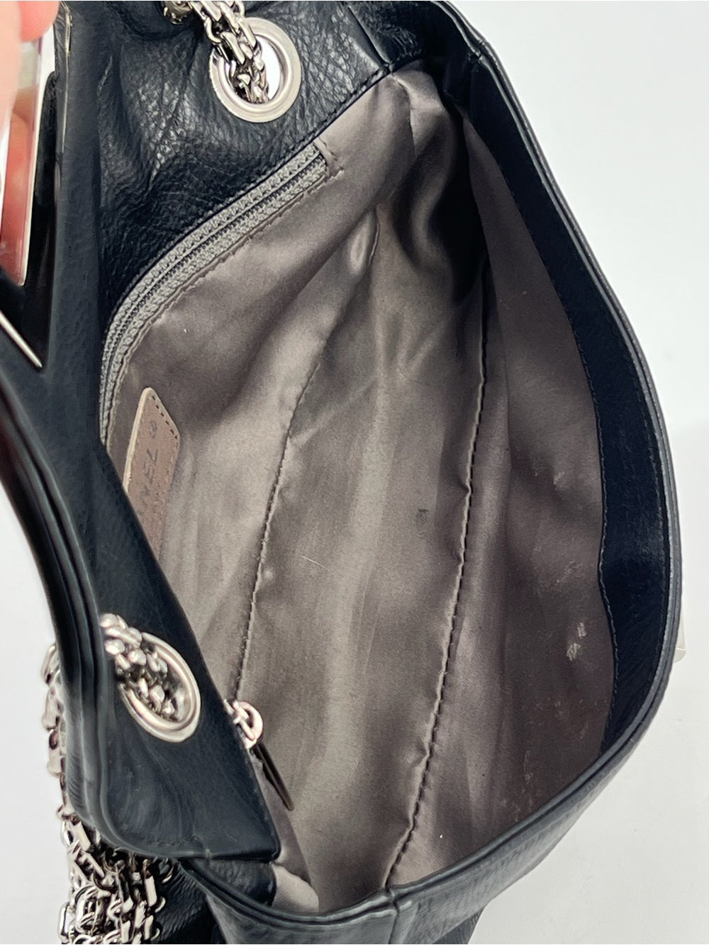 Chanel Mademoiselle Small Black Leather Lock Flap Bag