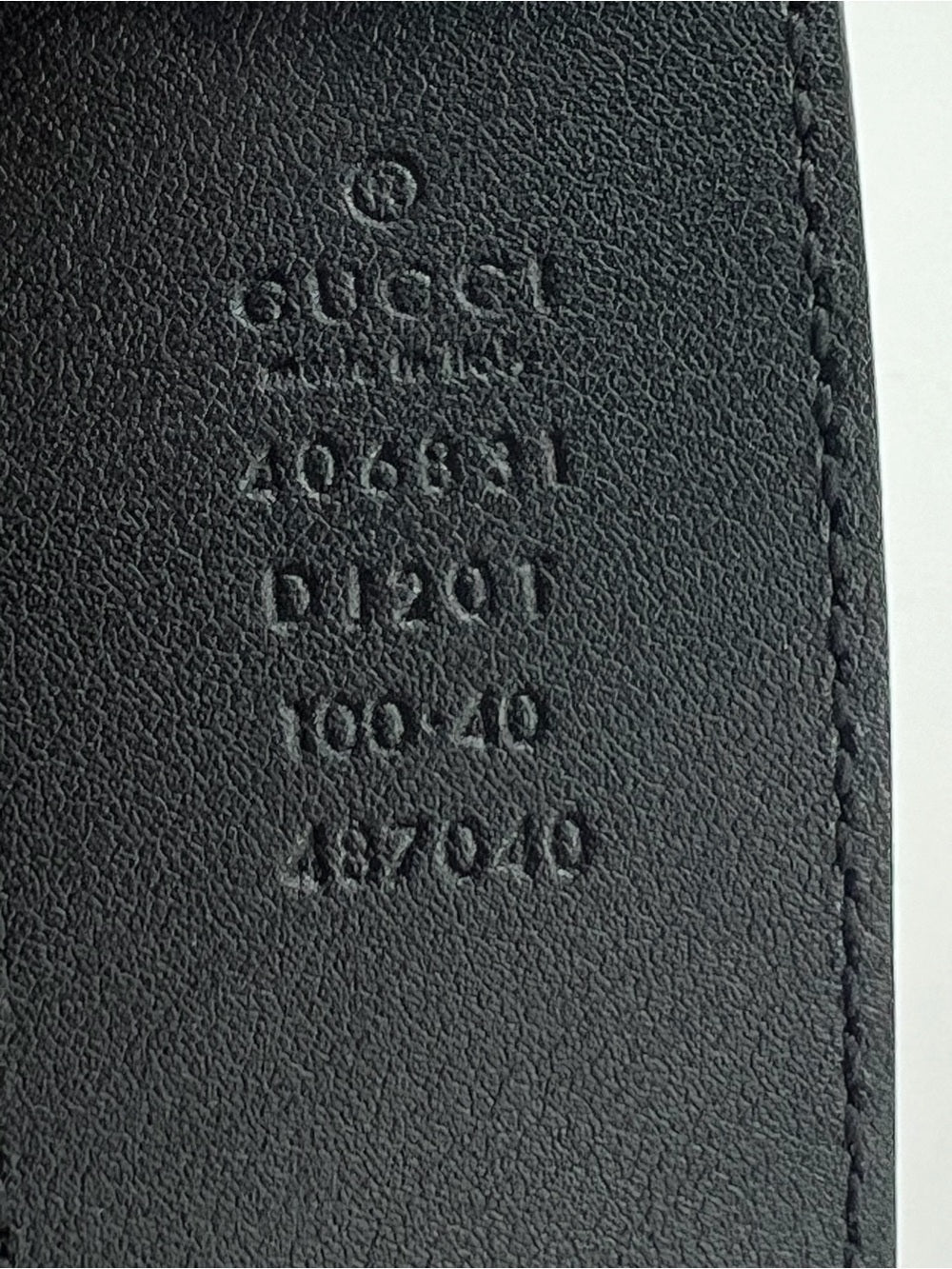 Gucci Double G Black Leather Belt with Gold Buckle