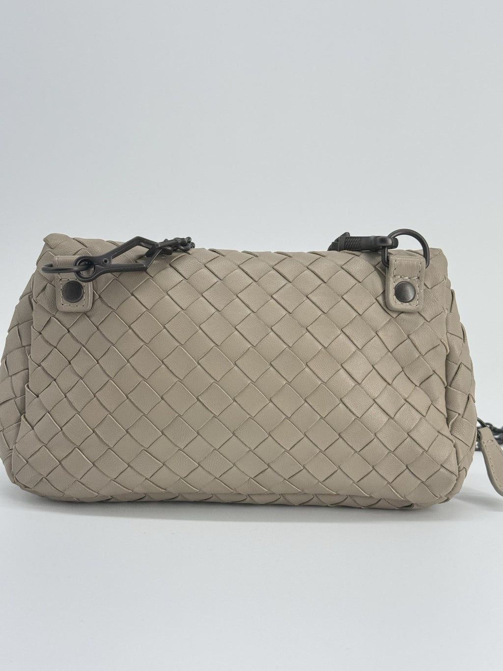 Bottega Veneta Mini Nappa Intrecciato Expandable Chain Crossbody Bag — view 5