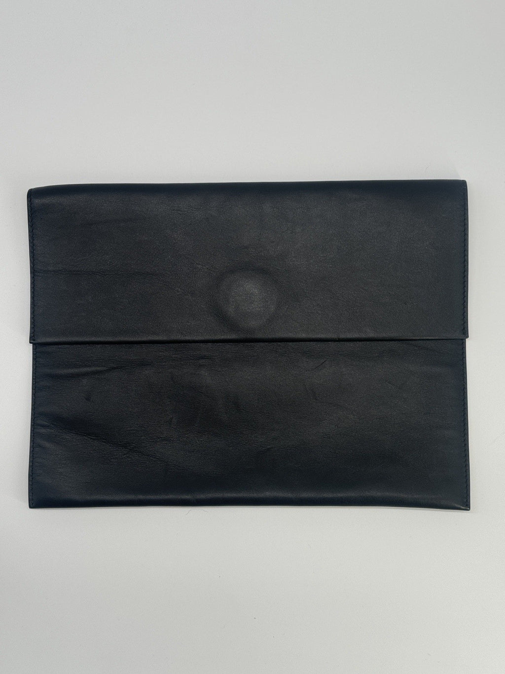 The Row Black Leather Clutch — view 1