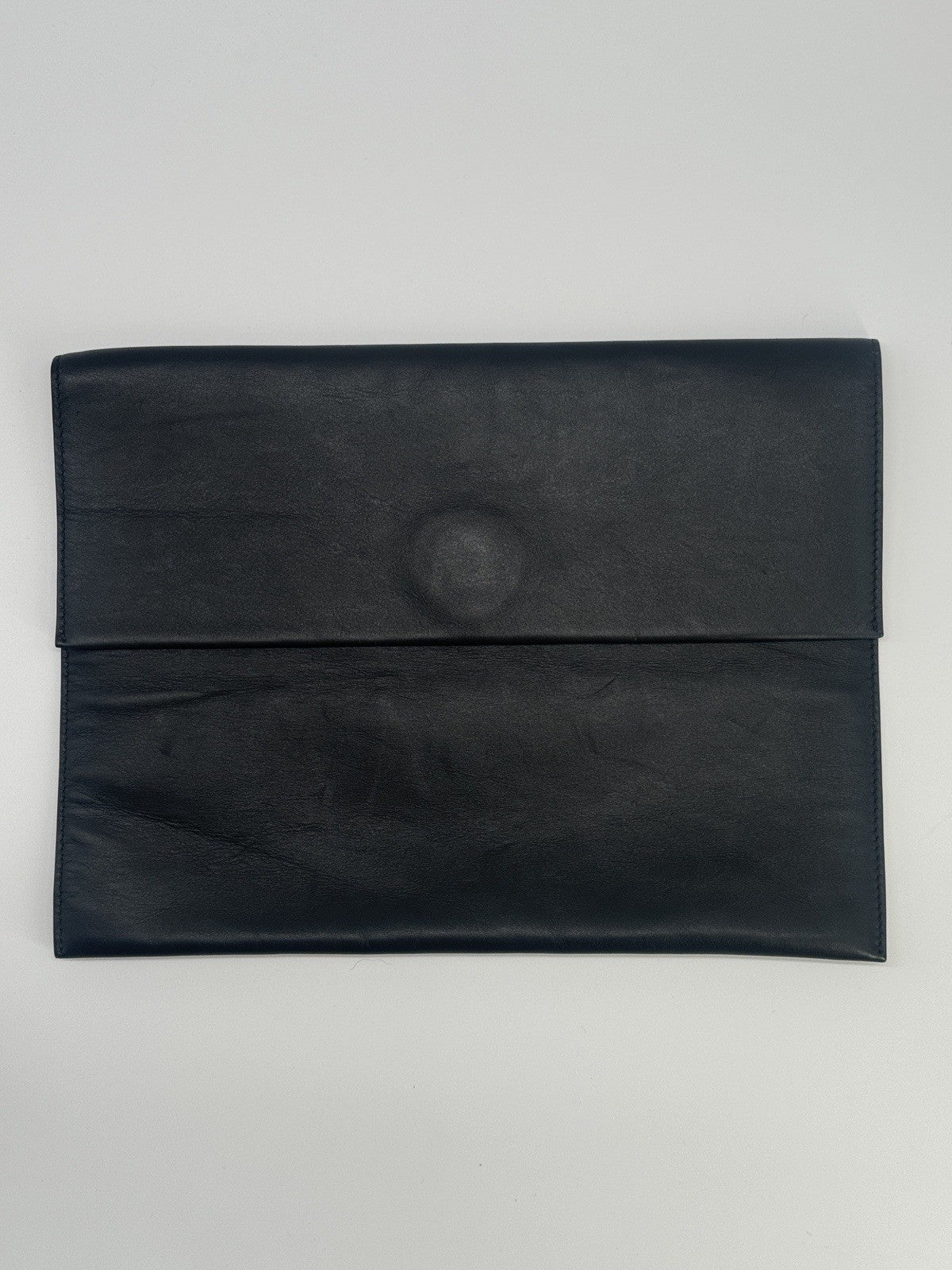 The Row Black Leather Clutch — view 1