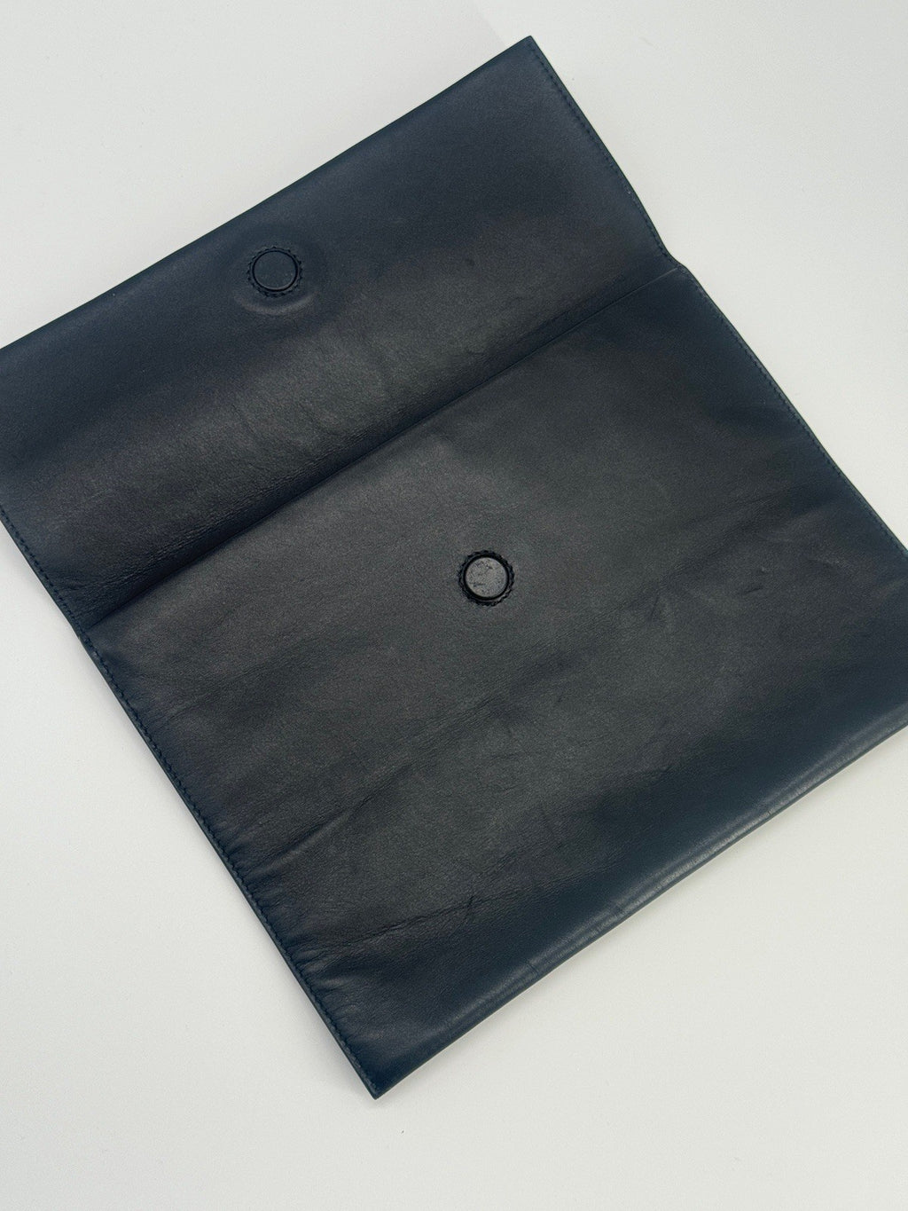 The Row Black Leather Clutch — view 4