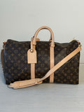 Louis Vuitton Keepall Bandouliere Duffle 45 Brown Canvas Bag — view 1