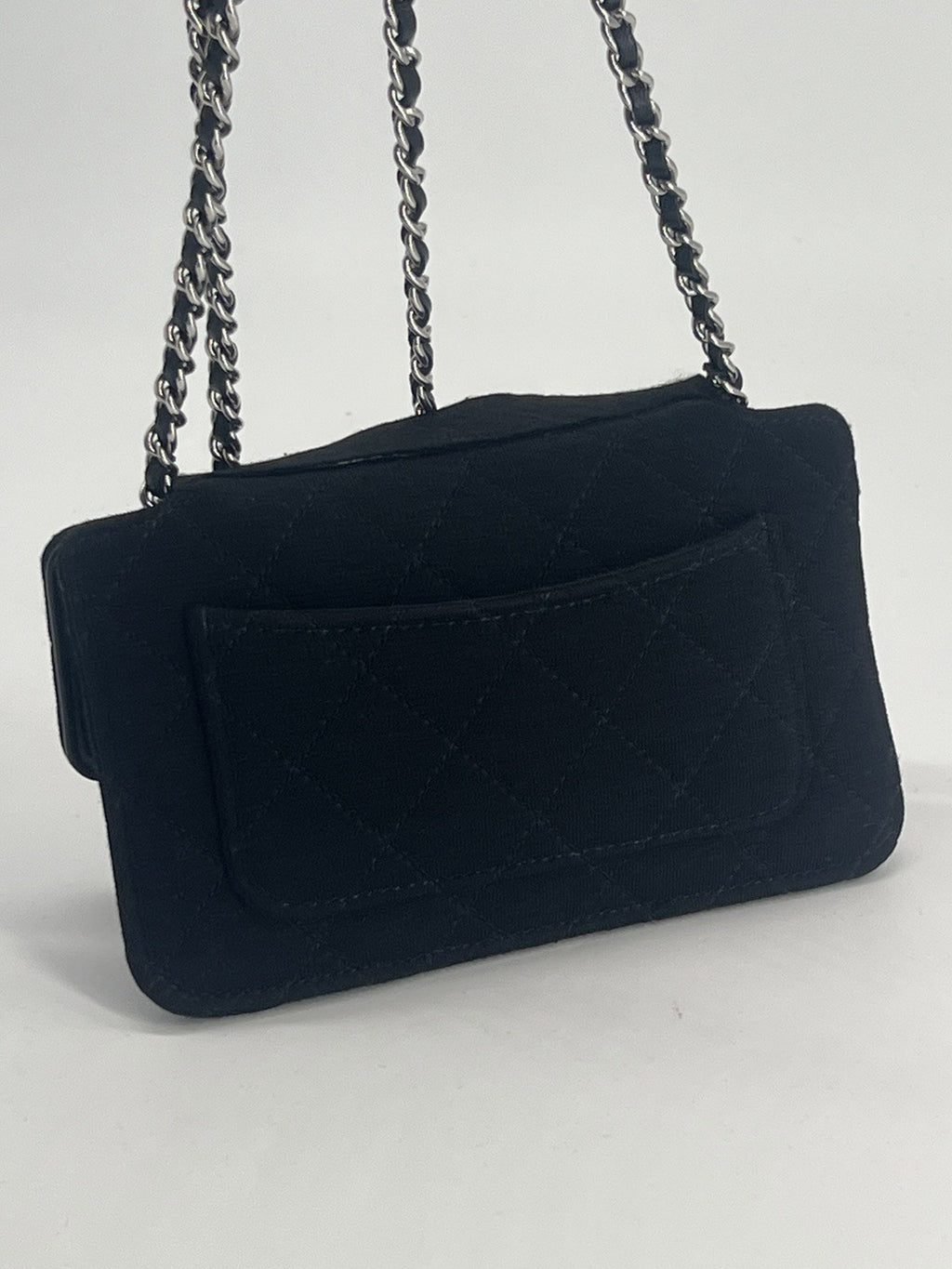 Chanel Black Quilted Foldable Tote Chain Bag — view 4