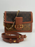Louis Vuitton Dauphine Shoulder Bag Reverse Monogram Canvas MM — view 1