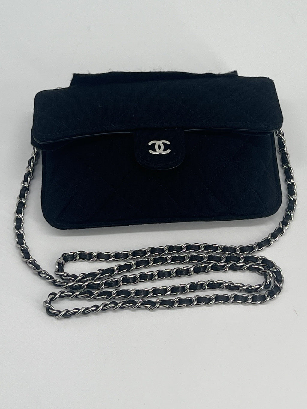 Chanel Black Quilted Foldable Tote Chain Bag — view 3