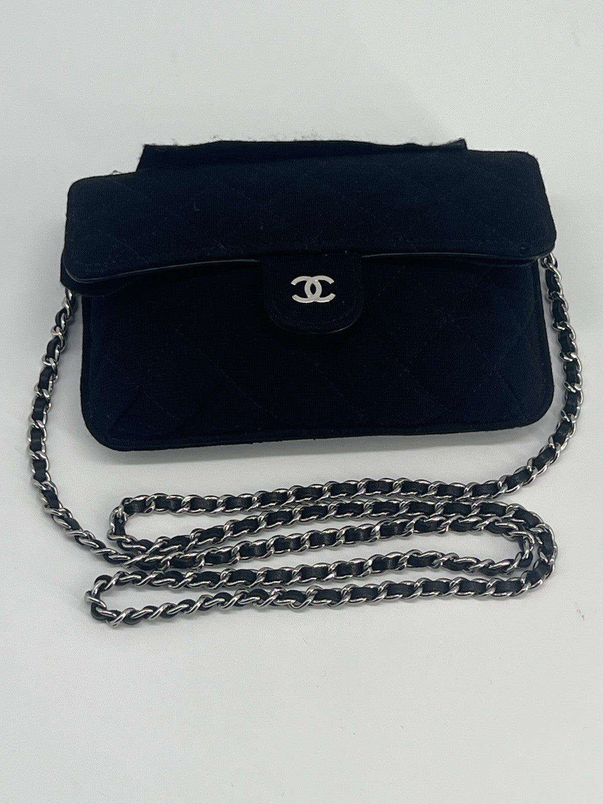 Chanel Black Quilted Foldable Tote Chain Bag — view 3